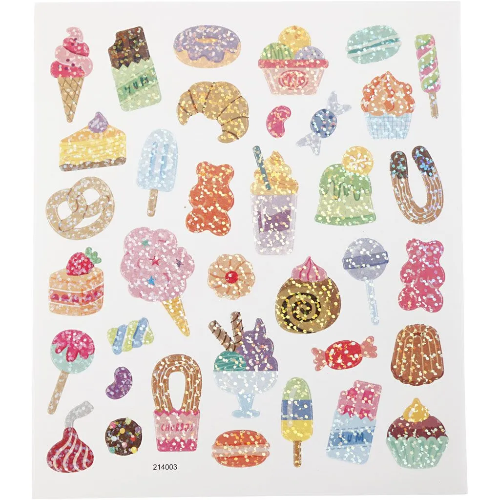 Stickers Slik - 15x16,5 cm, 1 ark - Billede 2