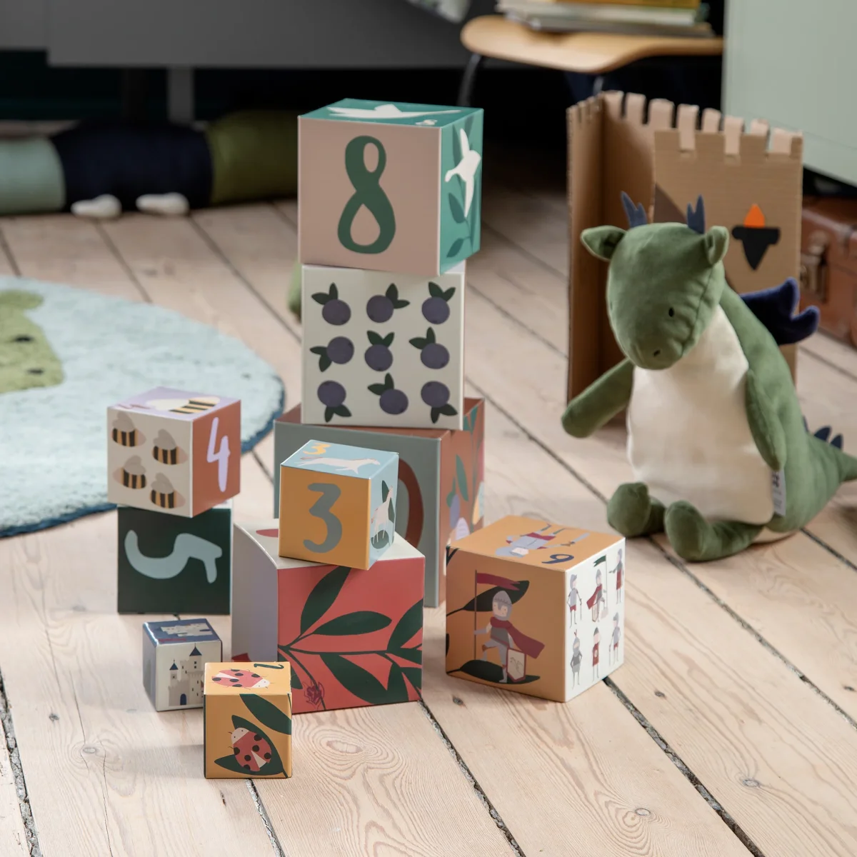 Sebra Stabelkasser - 10 stk., Pixie/Dragon, FSC Mix - Billede 3