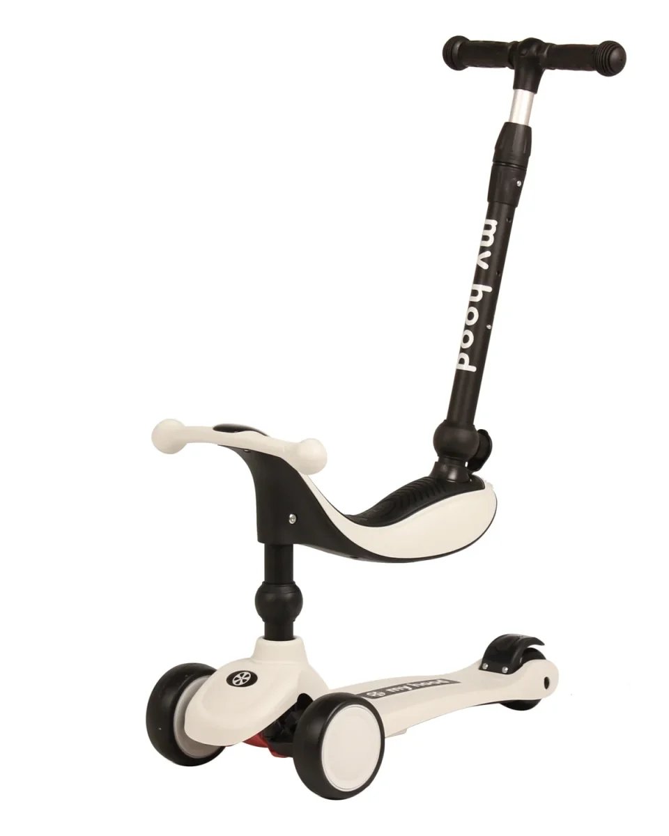 My Hood Kick'n'Ride Løbecykel/Løbehjul - Cool Gray - Billede 5