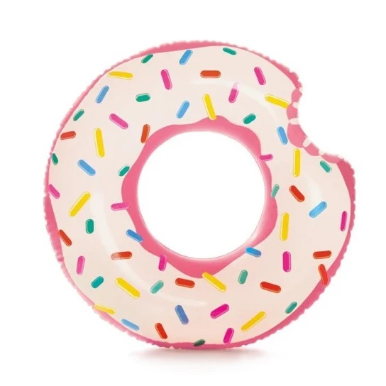 Intex Badering Donut med Regnbuefarvet Krymmel - 94x23 cm - Billede 2