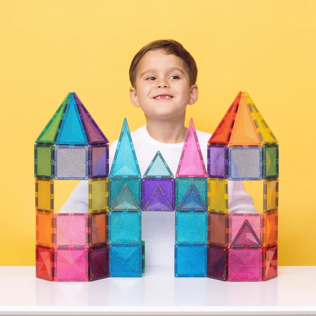 Connetix - 48 dele - Glitter castle pack - Billede 4