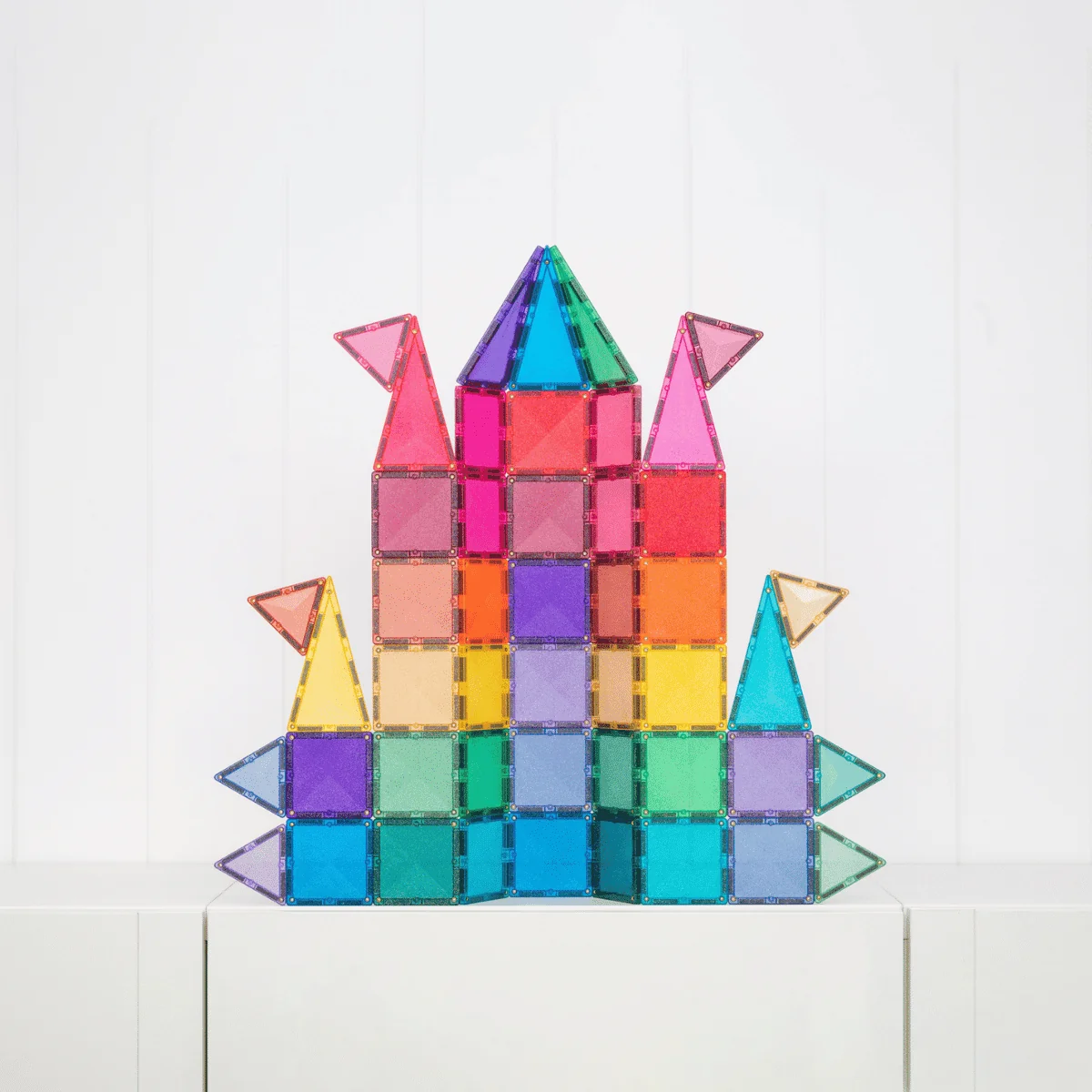 Connetix - 48 dele - Glitter castle pack - Billede 6