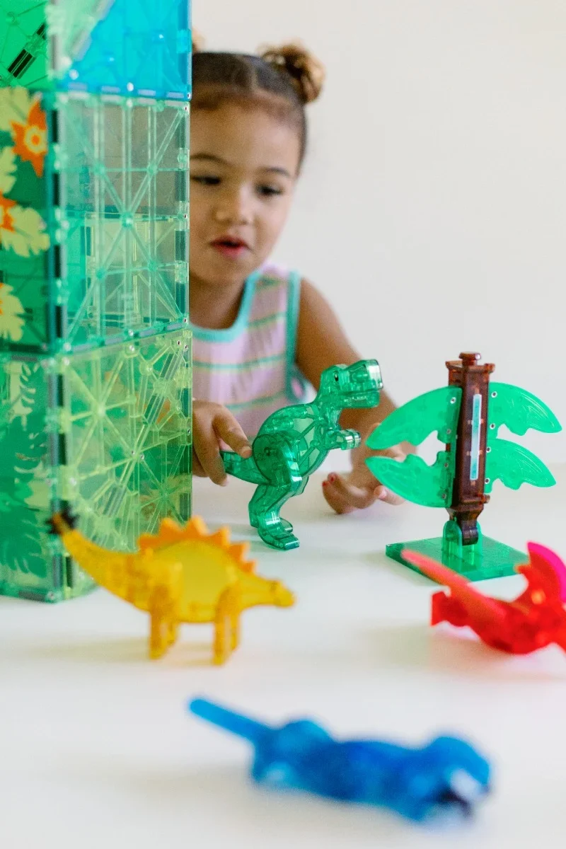 Magna-Tiles Dino world XL 50 stk. - Billede 5