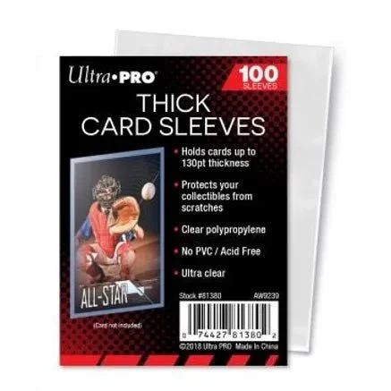 Ultra Pro Extra Thick Card Soft Sleeves (100 stk.) - Billede 2